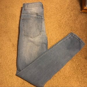 high rise skinny jeans